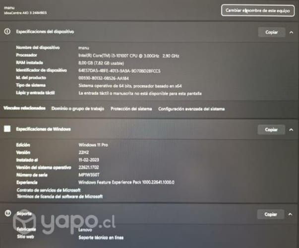 Lenovo IdeaCentre AIO 3
