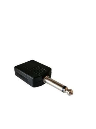 Conector macho de 6.3 a 2 hembras de 6.3