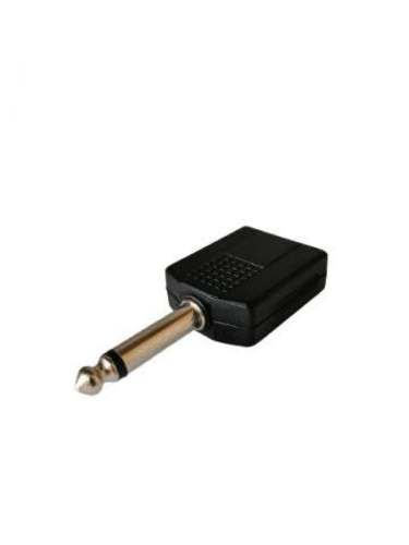 Conector macho de 6.3 a 2 hembras de 6.3