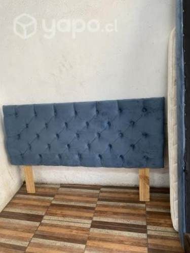 Respaldo de cama y velador