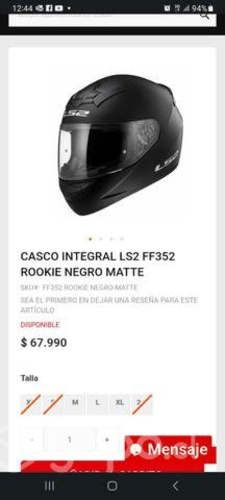 Casco moto sin uso