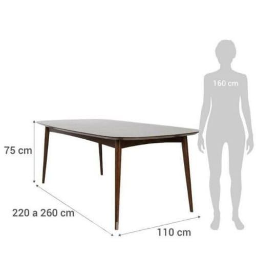 Mesa de comedor rectangular 220x110cm