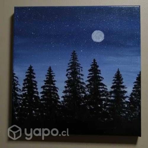 Cuadro en lienzo, pintado con acrilico