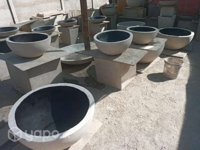 Maceteros de cemento