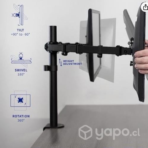 Soporte de escritorio para 2 monitores
