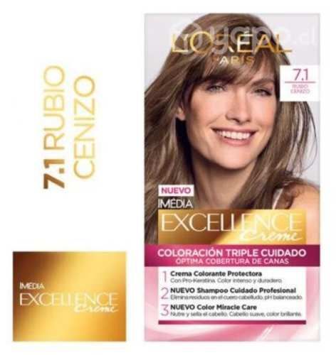 Loreal Coloración Excellence 7.1 Rubio Ceniza
