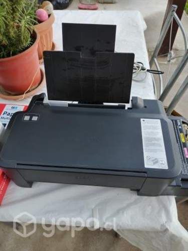 Impresora Epson + tintas + resma carta