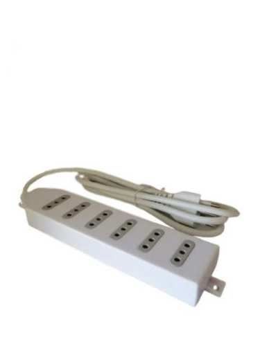 Alargador Zapatilla Eléctrica 6 Posiciones 1.5 Met