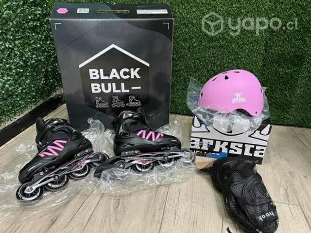 Patines en línea, casco y protección