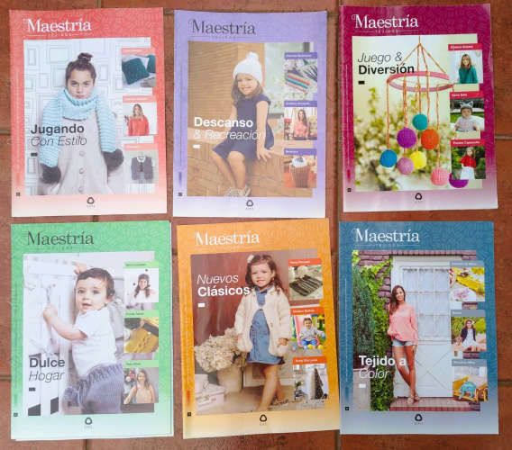 Oferto 7 Revistas Maestría de Tejidos, buen estado