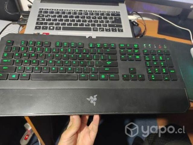 Teclado gamer membrana Razer DeathStalker green