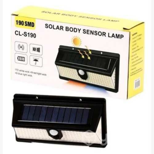 Foco solar 100 watts 190 LED con sensor - 3 modos