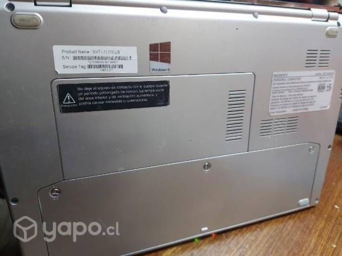 Noteboock vaio touch