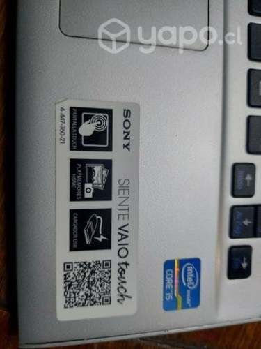 Noteboock vaio touch