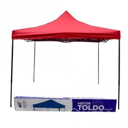 Toldos 2x2 Rojo Filtro UV