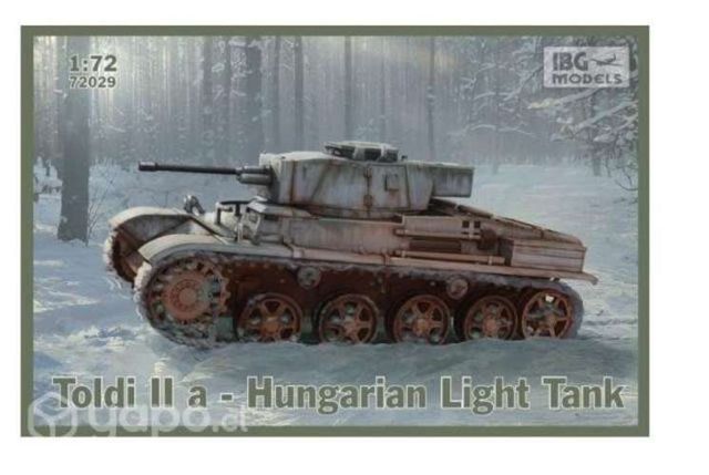 Maqueta armable tanque húngaro Toldi II, 1/72
