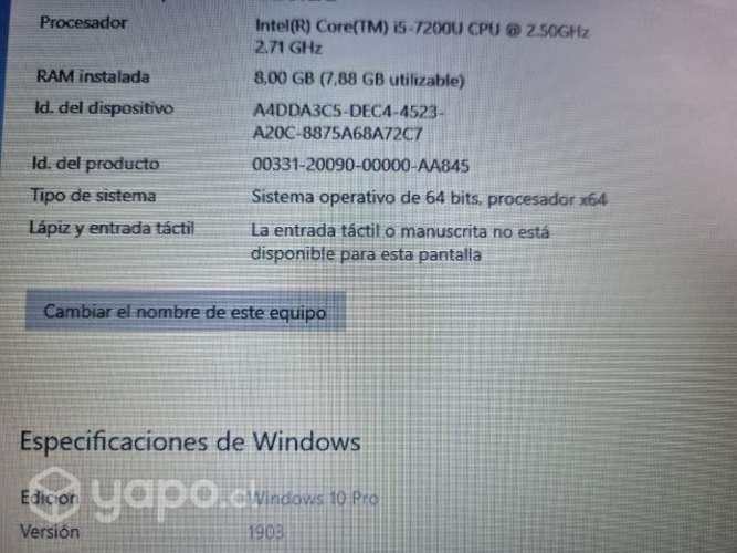 Notebook HP probook 640 g3