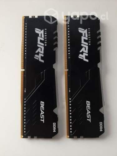 Memoria Ram RGB 16gb 2x8 3200mhz Kingston Fury Bea