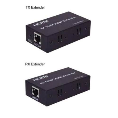 Extensor hdmi 4k hasta 100 metros por utp. cat.5e/