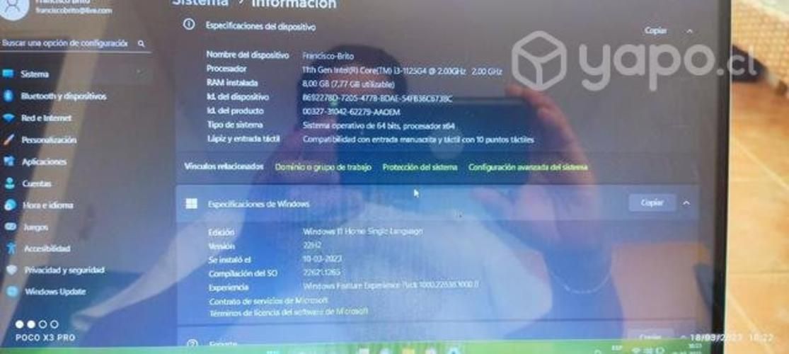 Notebook HP convertible