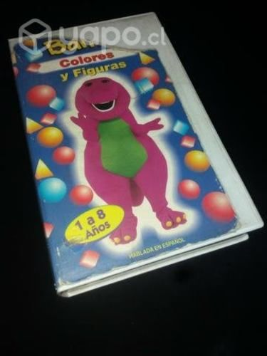 Película Barney Colores y figuras vhs