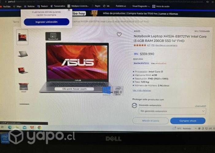Notebook Asus practicamente nuevo 14 pulgadas