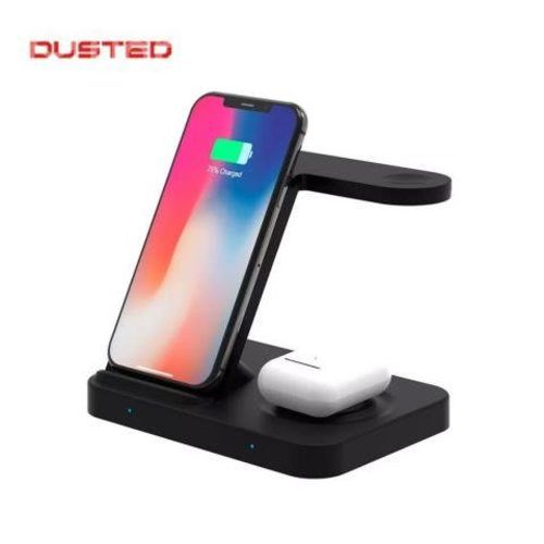 Base De Carga Inalámbrica Triple Dusted 3 En 1 Neg