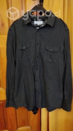 Camisa gris oscuro Basement talla L