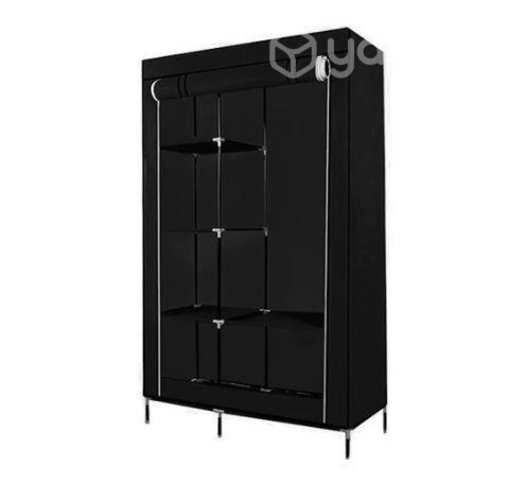Closet Organizador Armable de Tela 2 Cuerpos Negro