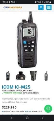 Radio portátil vhf Icom