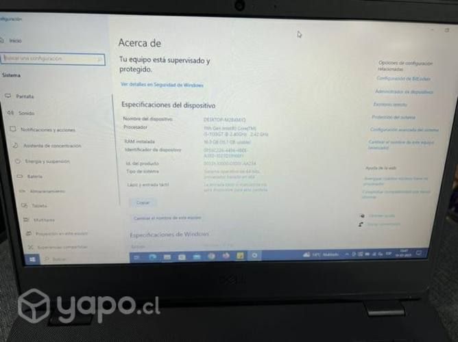 Laptop Dell 16 gb de ram 1tb hdd 240 Ssd