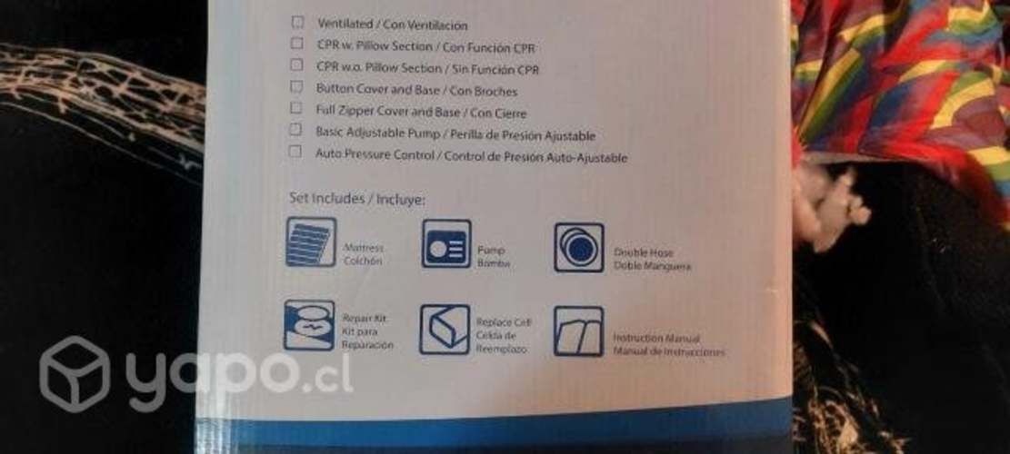 Colchón anti escaras