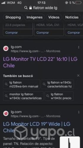 Monitor LG tv lcd 19&#34; flatron wide