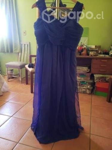 Vestido azul rey