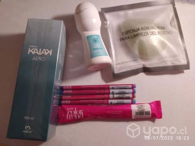 Productos Avon y Colonia Kaiak mujer