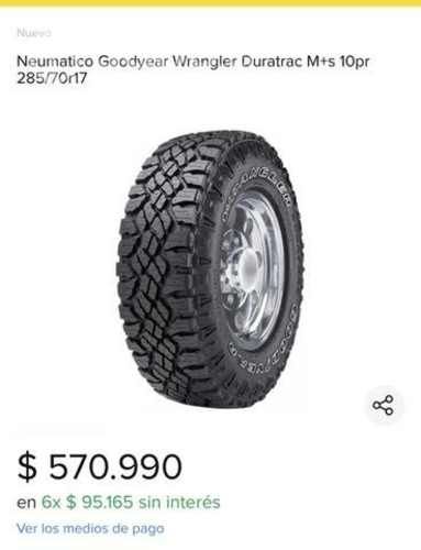 Neumáticos Goodyear wrangler 285/70/ 17