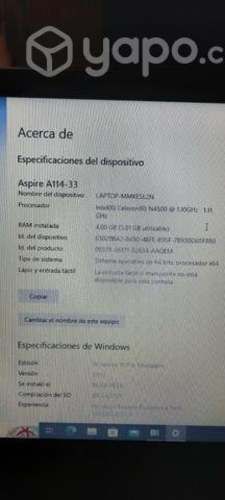 Notebook acer aspire