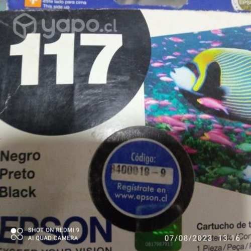Tinta epson 117 black original