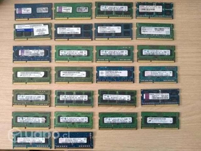 Memorias Ram DDR3 DDR3L 2GB Notebook