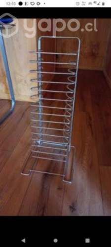 Soporte de bandejas de pizza y bandejas