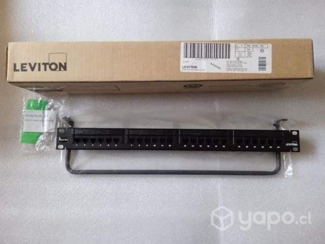 Rack de Montaje panel de conexión Leviton 24 puert