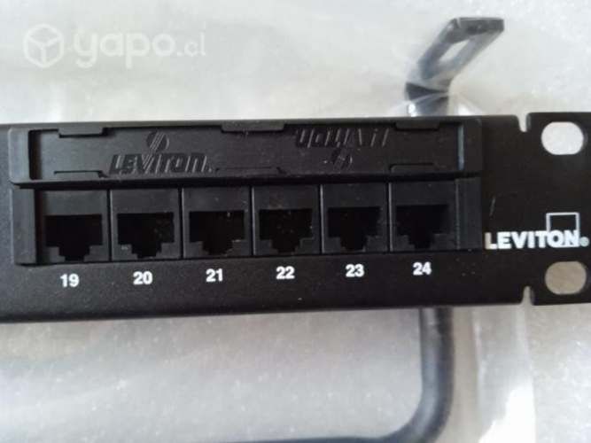Rack de Montaje panel de conexión Leviton 24 puert