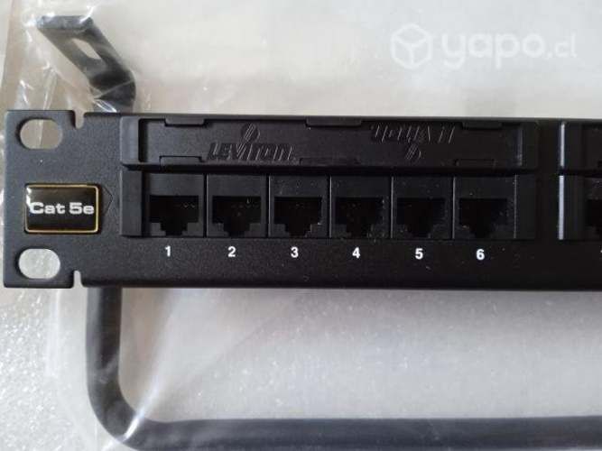 Rack de Montaje panel de conexión Leviton 24 puert