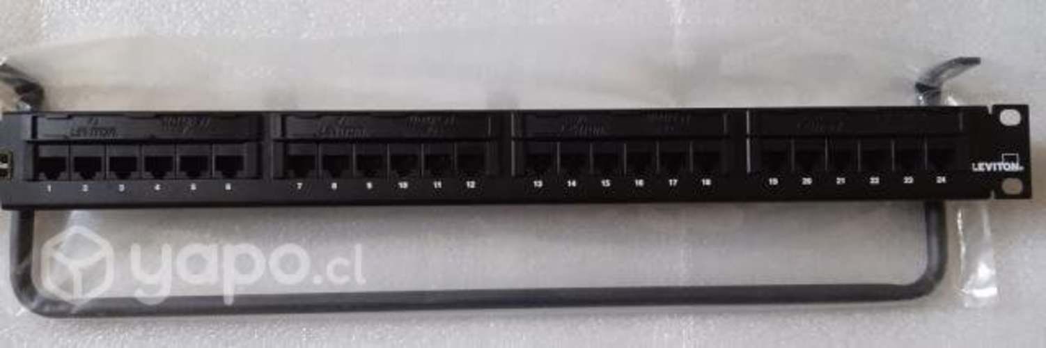 Rack de Montaje panel de conexión Leviton 24 puert
