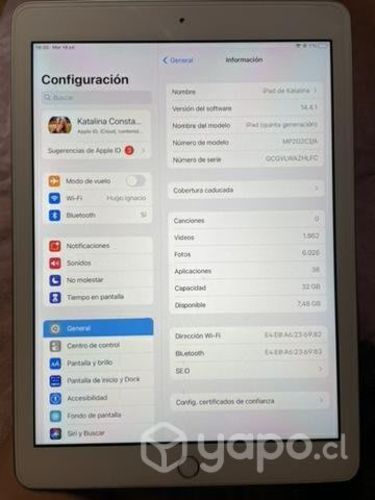Ipad 5ta generación