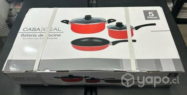 Batería de cocina casa ideal de 5 piezas