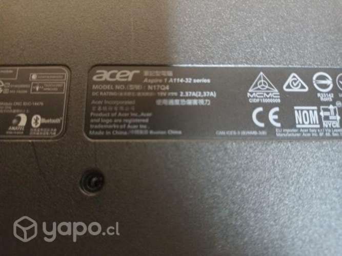 Laptop acer aspire1 a114-32 desarme