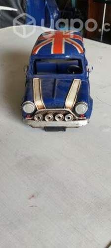 Auto metálico decorativo mini cooper
