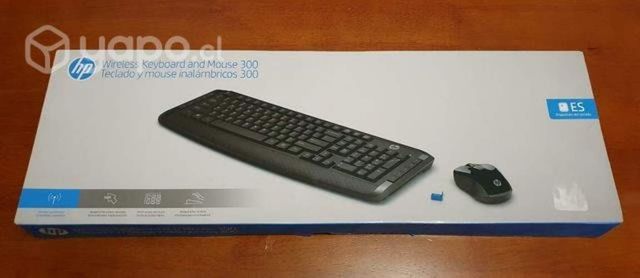 Teclado y mouse inalámbrico HP300 - Nuevo sin uso