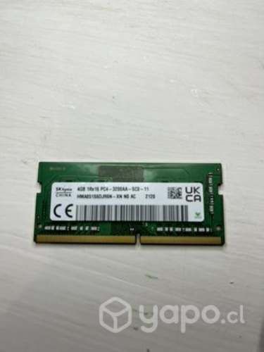 Memoria Ram Para Notebook 4gb Pc3200 Ddr4